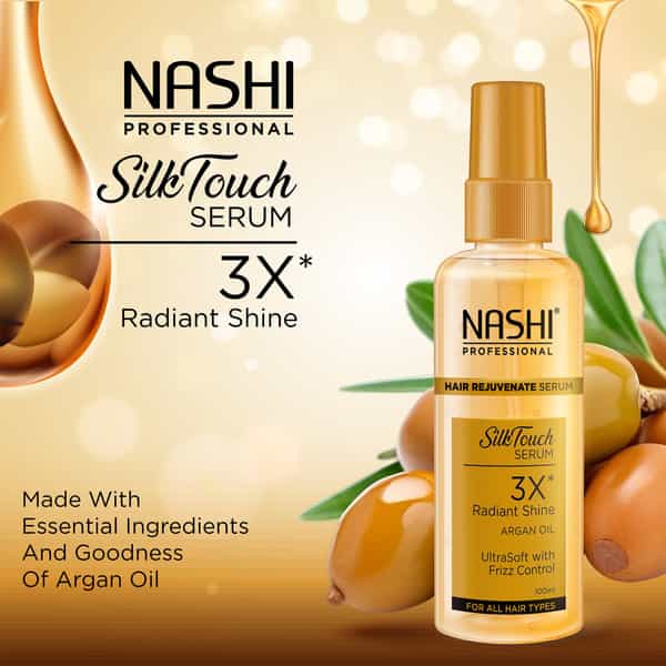 Nashi Hair Rejuvenate Serum 100Ml With Argan Oil For Rough And Unmanageable Hair