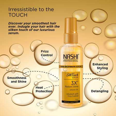 Nashi Hair Rejuvenate Serum 100ml With Argan Oil For Rough And Unmanageable Hair
