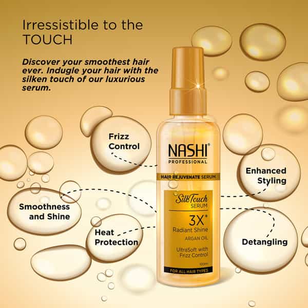 Nashi Hair Rejuvenate Serum 100Ml With Argan Oil For Rough And Unmanageable Hair
