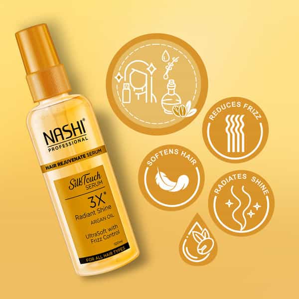 Nashi Hair Rejuvenate Serum 100Ml With Argan Oil For Rough And Unmanageable Hair