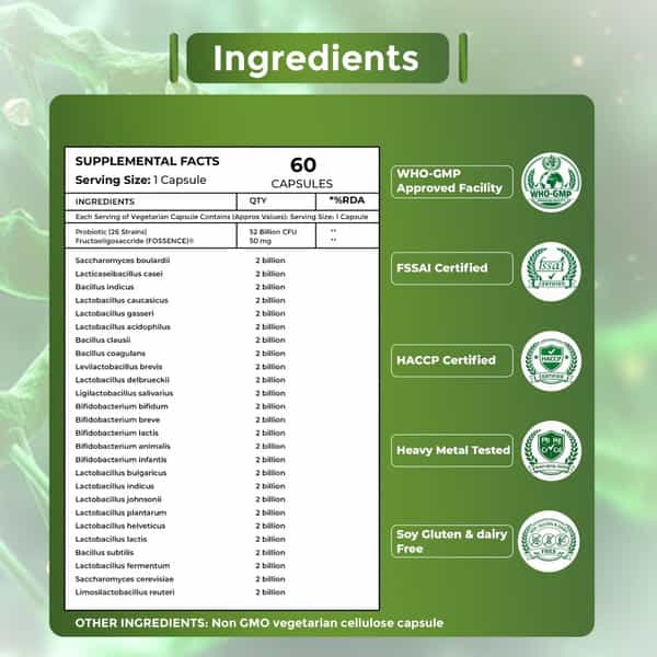 Tq Wellness Pre + Probiotics 60 Capsules