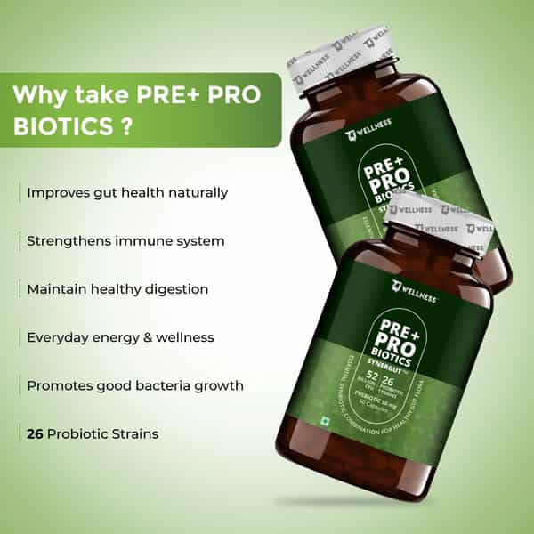 Tq Wellness Pre + Probiotics 60 Capsules