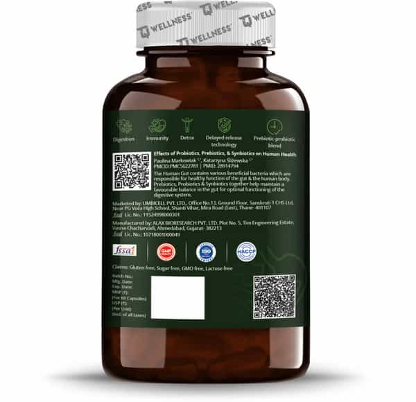 Tq Wellness Pre + Probiotics 60 Capsules
