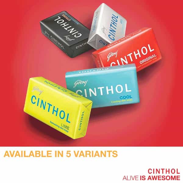 Cinthol Original Bath Soap 99.9% Germ Protection | 100G (Pack Of 8)