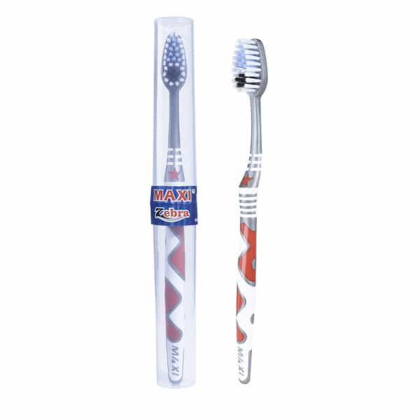 Maxi Zebra Travel Pack Soft Toothbrush (Pack Of 12)