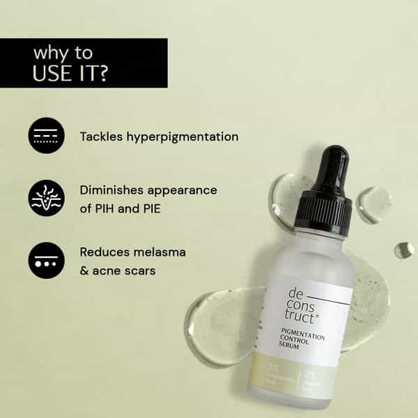 Deconstruct Pigmentation Control Serum - 3% Tranexamic Acid + 2% Glycolic Acid | 30 Ml