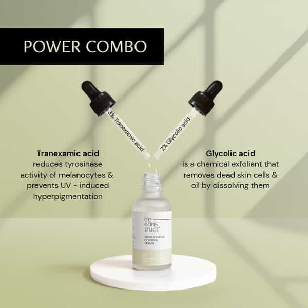 Deconstruct Pigmentation Control Serum - 3% Tranexamic Acid + 2% Glycolic Acid | 30 Ml