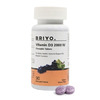 Briyo Vitamin D3 2000 Iu - 90 Chewable Tablets - Natural Grape Flavor - For Vitamin D3 Deficiency
