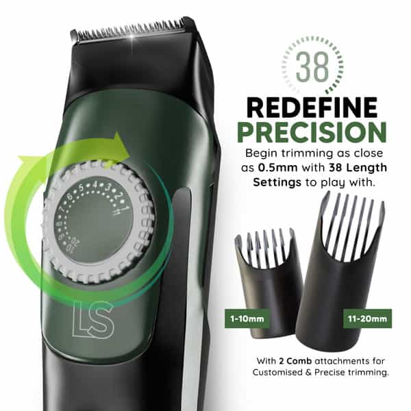Letsshave Beard Body Head Trimmer And Toiletry Bag Kit For Men