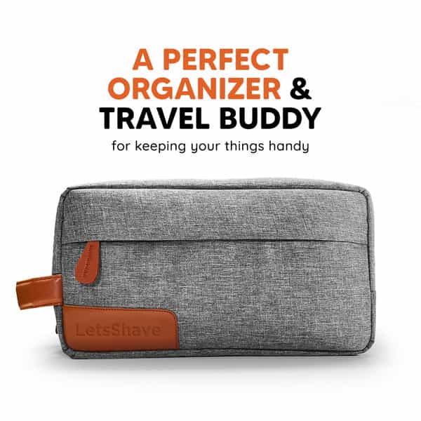 Letsshave Beard Body Head Trimmer And Toiletry Bag Kit For Men