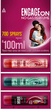 Engage On Women No Gas Honey Blossom + Cool Aqua + Floral Fresh Body Spray 3 X 100 Ml