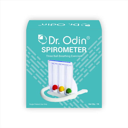 Dr. Odin Ole101 Colorful 3 Balls Spirometer For Breathing & Lung Exercise With Washable 1 No'S