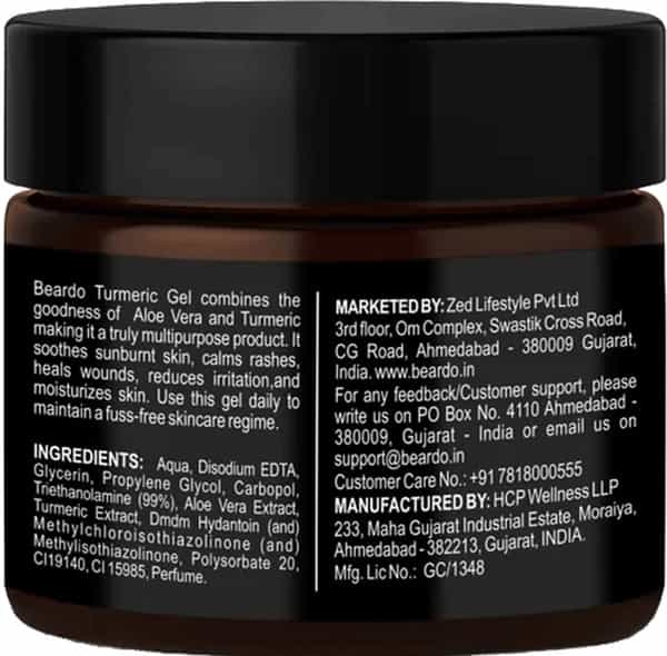 Beardo Turmeric Gel For Men - 50 Gm