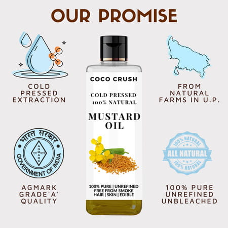 Coco Crush Cold Pressed Mustard Oil - 200ml