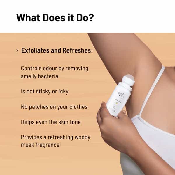 Cap Under Arm Roll On Woody Musk Fragrance | 40Ml