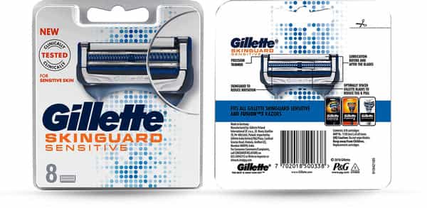 Gillette Skinguard Manual Shaving Blades Pack Of 8