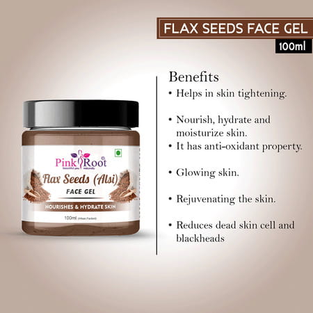 Pink Root Flax Seeds Face Gel 100ml