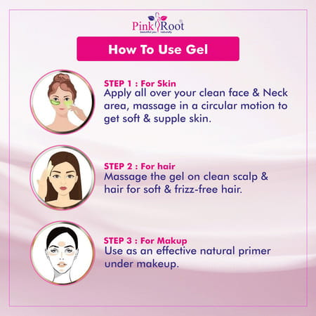 Pink Root Flax Seeds Face Gel 100ml