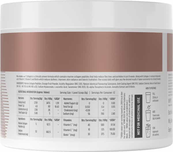 Hk Vitals Marine Collagen Supplement (Orange | 100G) & Glutathione (Orange | 15 Tablets)