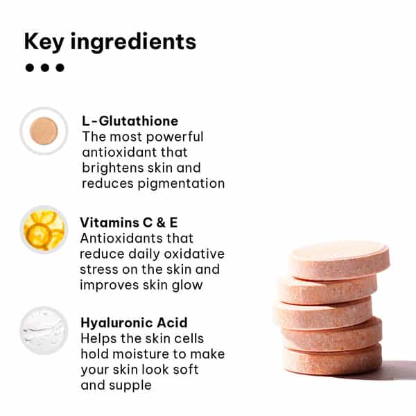 Hk Vitals Marine Collagen Supplement (Orange | 100G) & Glutathione (Orange | 15 Tablets)