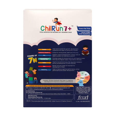 Chilrun 7+ Vanilla Flavour Total Nutrition For Modern Day Growing Child Box Of 400gm