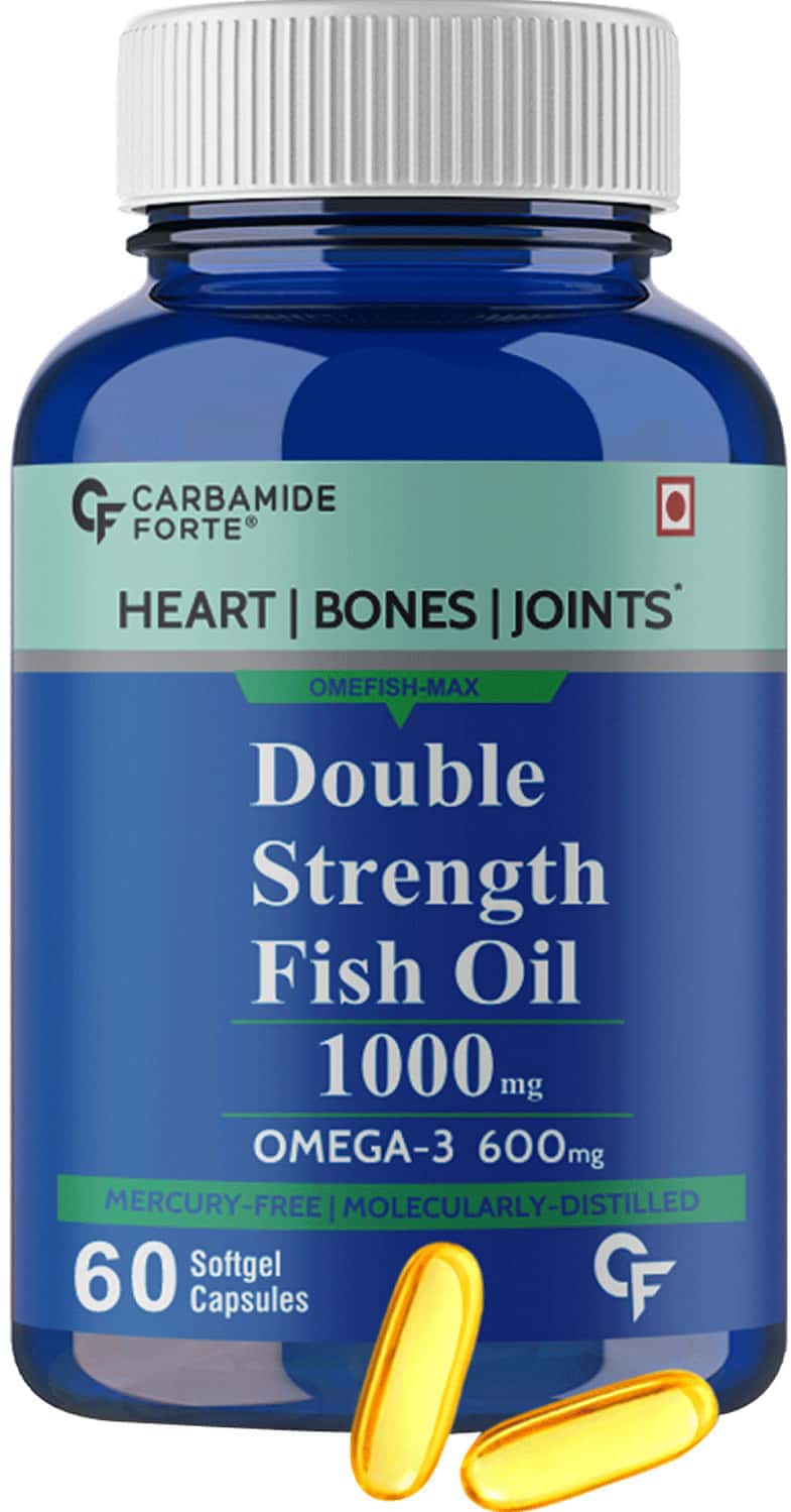 Carbamide Forte Double Strength Fish Oil 1000mg With Omega 3 600mg-60 Capsules