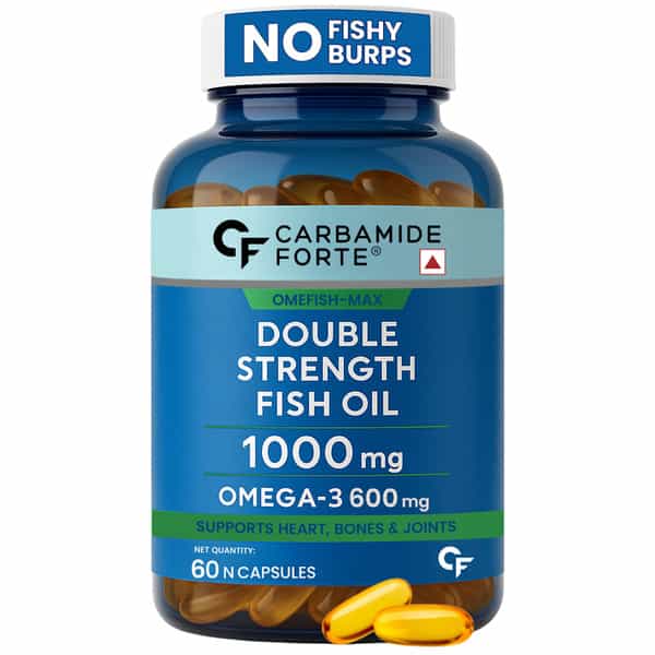 Carbamide Forte Double Strength Fish Oil 1000Mg With Omega 3 600Mg-60 Capsules