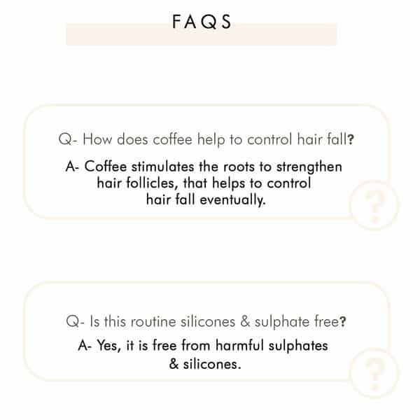 Mcaffeine Coffee Hair Fall Control Kit Aha & Argan Oil - Shampoo Hair Oil & Scalp Scrub (700Ml)