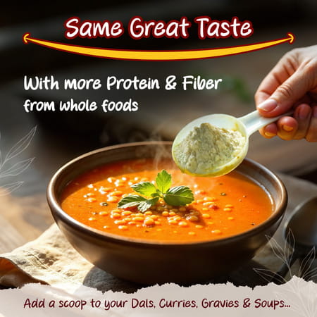Prolicious Up It! Protein Enhancer | 20G Protein & 8G Fiber | Plant Based | 100G