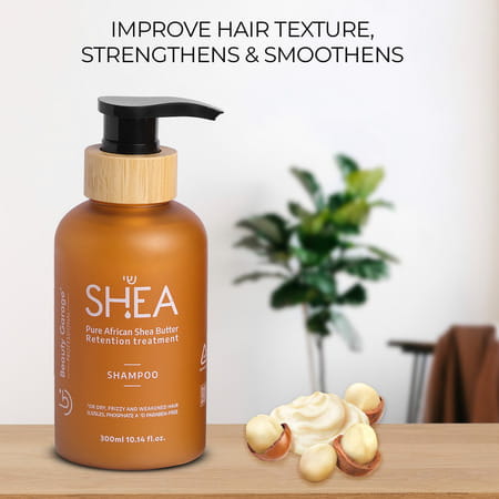Beauty Garage Shea Retention Treatment Set (Shampoo 300ml + Conditioner 300ml + Hair Butter 250ml)