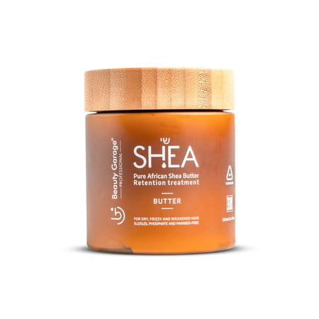 Beauty Garage Shea Retention Treatment Set (Shampoo 300ml + Conditioner 300ml + Hair Butter 250ml)