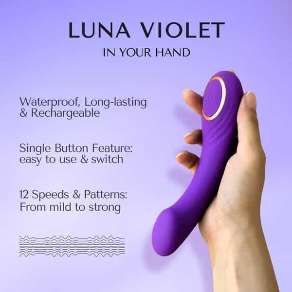 Libertee Luna Violet Massager For Women And Men