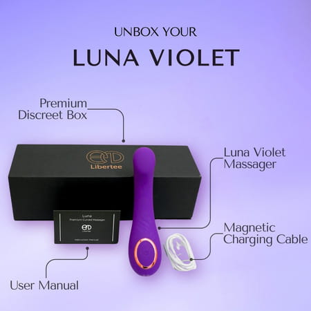 Libertee Luna Violet Massager For Women And Men