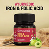 Gynoveda 14+ Iron Folic Acid Ayurvedic Blood Builder For Hemoglobin In Periods. 1 Bottle 60 Tablet