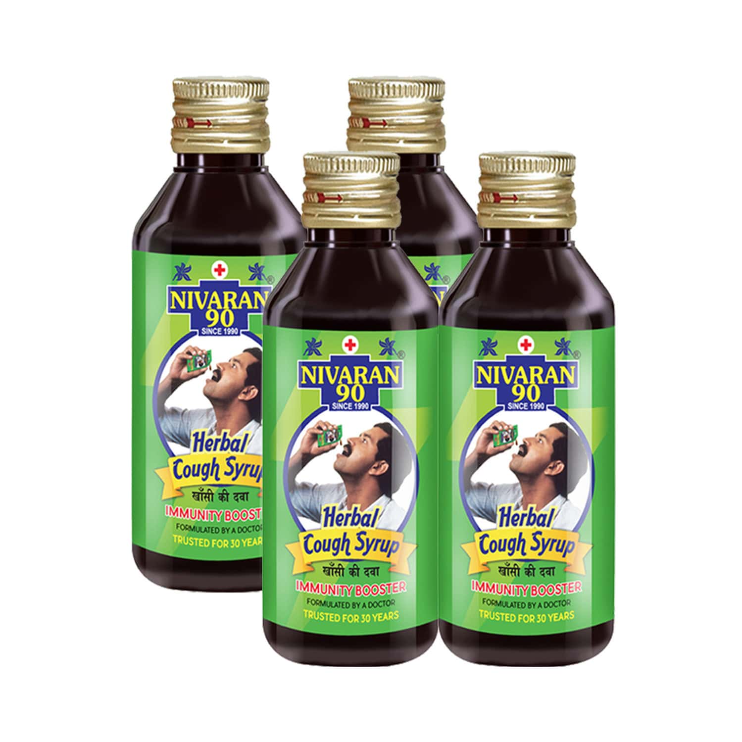 Buy NIVARAN 90 HERBAL COUGH SYRUP(PACK OF 4 60 ML) Online & Get Upto 60 OFF at PharmEasy