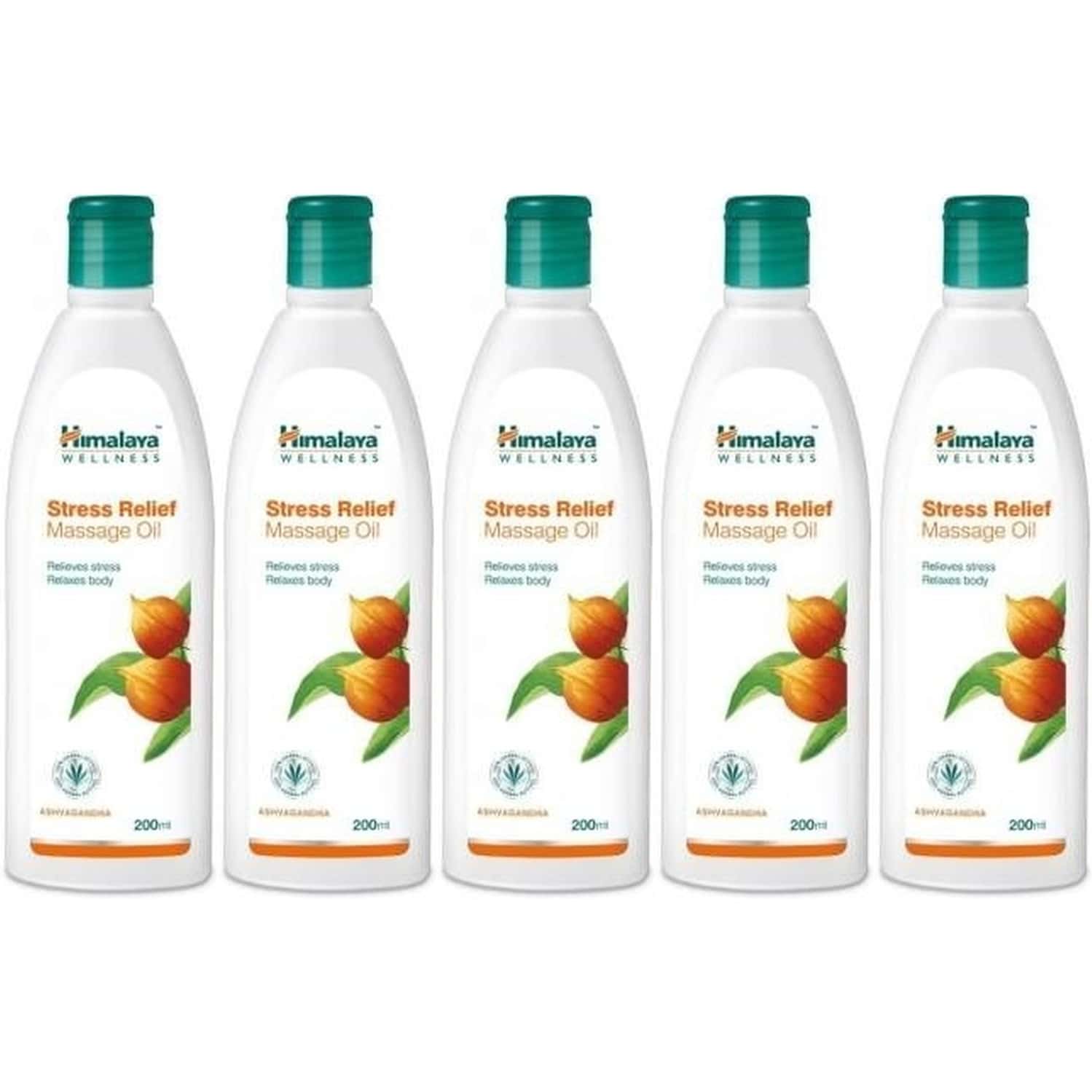 Himalaya Stress Relief Massage Oil | 200 Ml | Pack Of 5