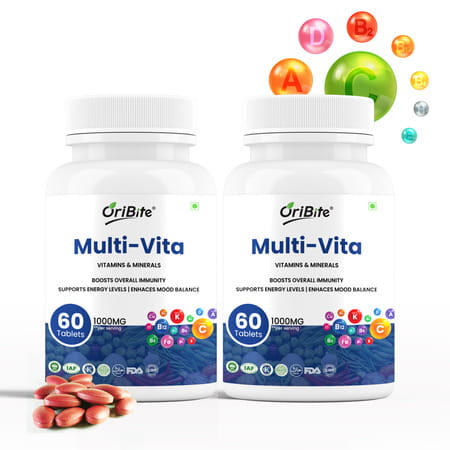 Oribite Multivitamin Tablets For Daily Nutrition Support 60 Tablets