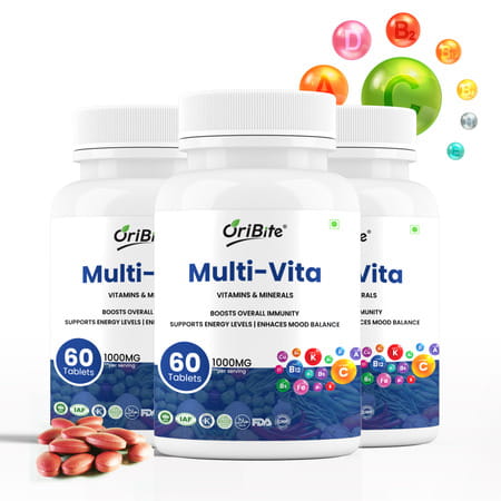 Oribite Multivitamin Tablets For Daily Nutrition Support 60 Tablets