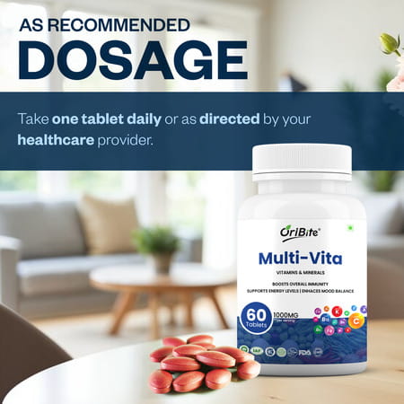 Oribite Multivitamin Tablets For Daily Nutrition Support 60 Tablets