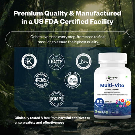 Oribite Multivitamin Tablets For Daily Nutrition Support 60 Tablets