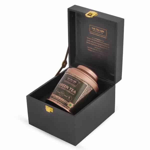 The Tea Ark Delight Tea Gift Box With High Grown Long Leaf Green Tea(50G Dome Tin)