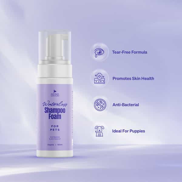 Aroma Groom Foaming Waterless Pet Shampoo - Anti Dandruff 150 Ml