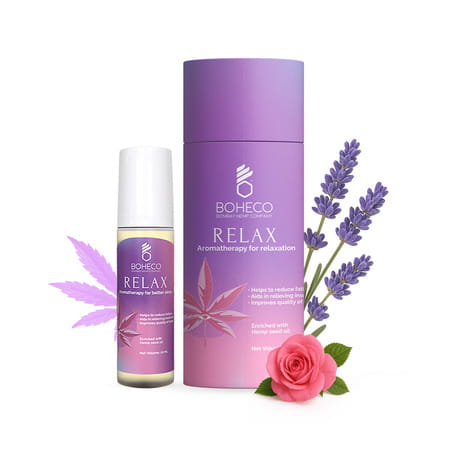 Boheco Relax Aromatherapy Sleep Roll On | Aromatherapy Oil | Helps Improve Sleep | 10ml
