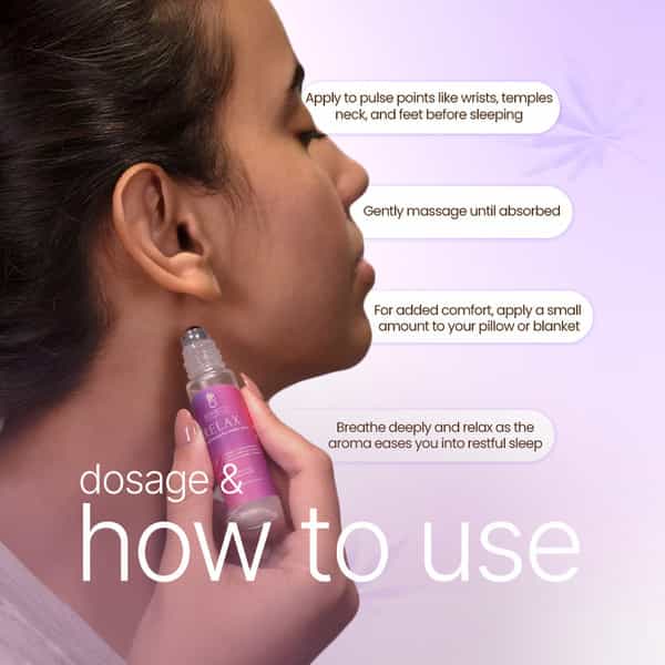 Boheco Relax Aromatherapy Sleep Roll On | Aromatherapy Oil | Helps Improve Sleep | 10Ml