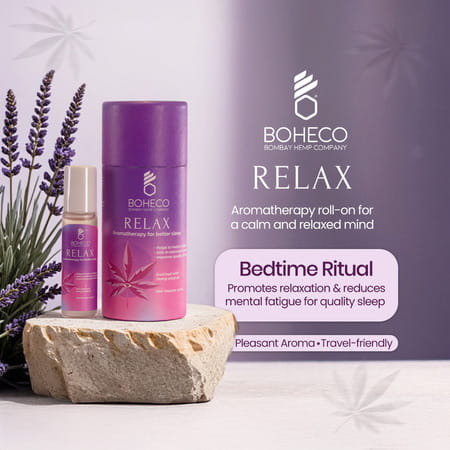 Boheco Relax Aromatherapy Sleep Roll On | Aromatherapy Oil | Helps Improve Sleep | 10ml