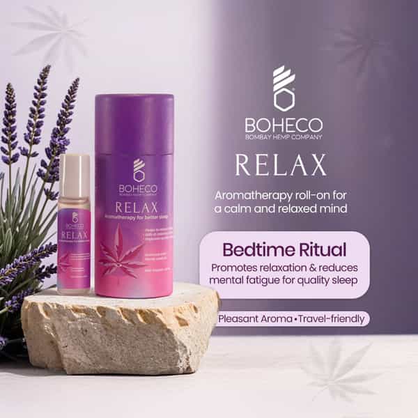 Boheco Relax Aromatherapy Sleep Roll On | Aromatherapy Oil | Helps Improve Sleep | 10Ml