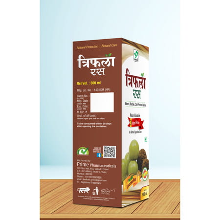 Prime Triphala Ayurvedic Ras For Digestion / Gerd & Constipation Relief - 500 Ml
