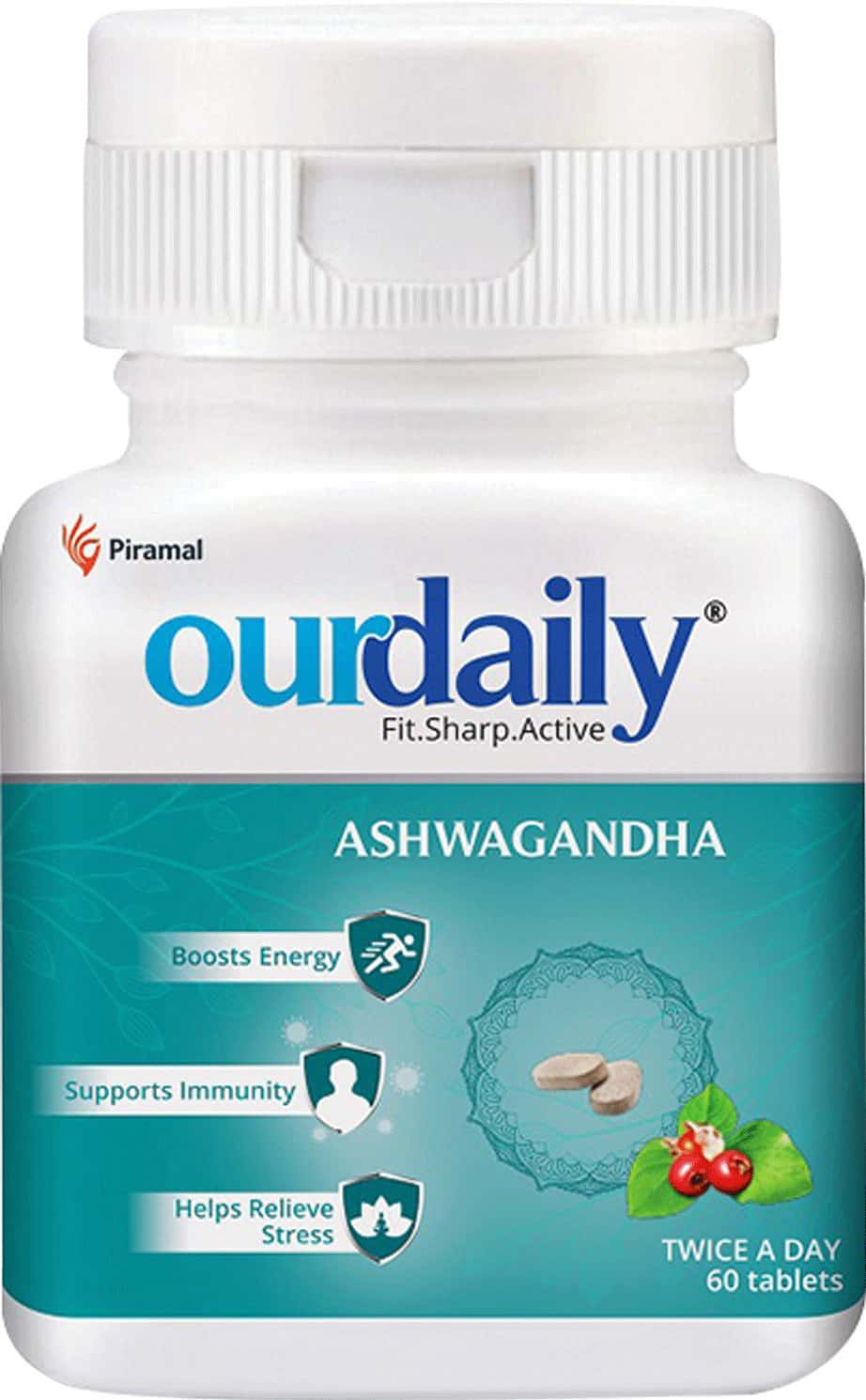 Ourdaily Ashwagandha -Daily Ashwagandha Supplement Immunity And Stress Relief-60 Tablets