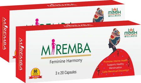Mbdhwellness Miremba-Natural Treatment For Pcod & Pcos Regulating Menstrual Cycle(Pack Of 2)
