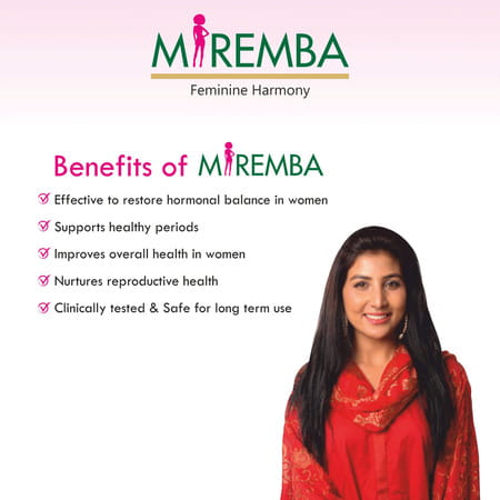 Mbdhwellness Miremba-Natural Treatment For Pcod & Pcos Regulating Menstrual Cycle(Pack Of 2)